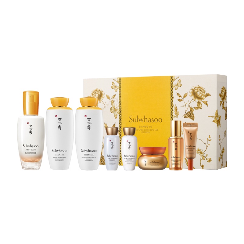 [扫除面部危机]Sulwhasoo 雪花秀 滋阴平衡 水乳润燥精华 3件护肤套装礼盒 滋润营养