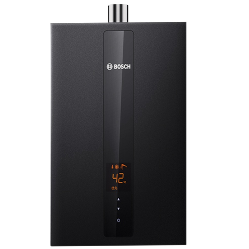 Bosch/博世 16升家用燃气热水器JSQ32-AS黑色款超静音热水器 防冻型恒温功能热水器 新升级水气双调热水器