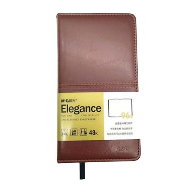 晨光 APY4H361 会议本 皮革皮面日记本记事本子 96页 48K 90*167mm