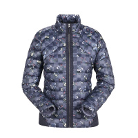 乐飞叶（LAFUMA）运动户外女士防风轻便保暖印花短款羽绒服LFJ06D341