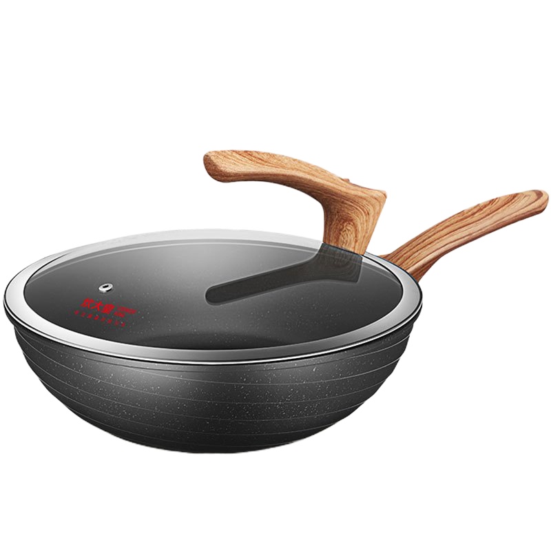 炊大皇(COOKER KING) 炒锅C30I1 麦饭石炒锅 不粘锅 少烟易洁 30cm 厨房家庭