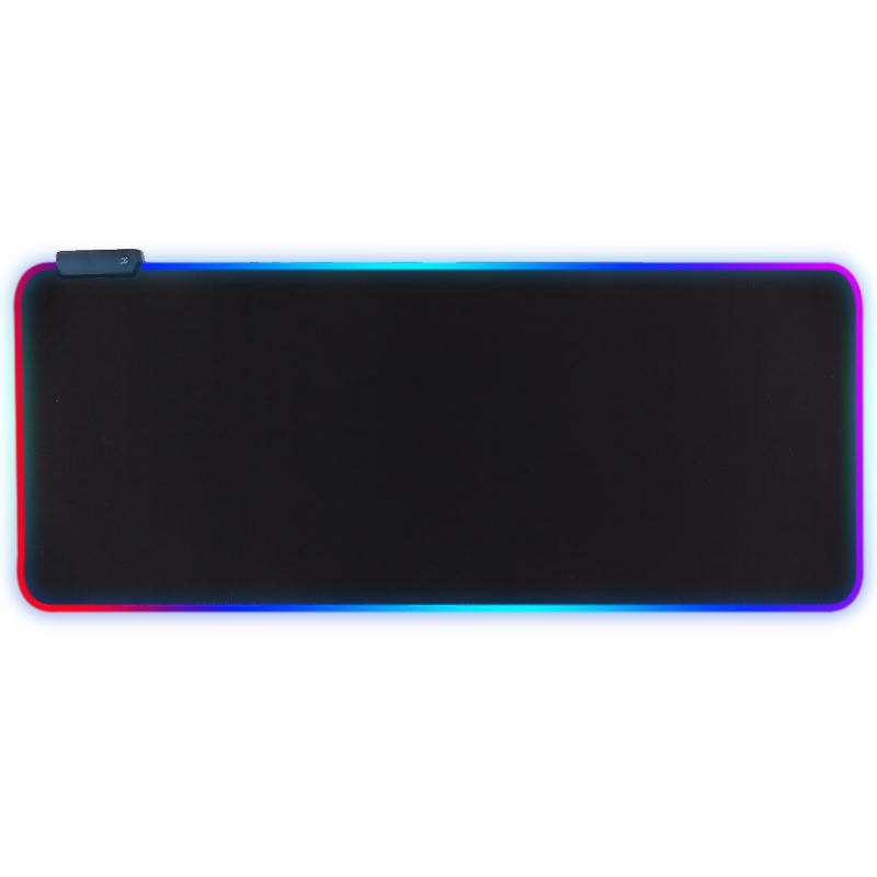 灵蛇(LINGSHE)发光游戏鼠标垫 超大加厚幻彩电脑桌垫 多种灯效随心切换 P98黑色