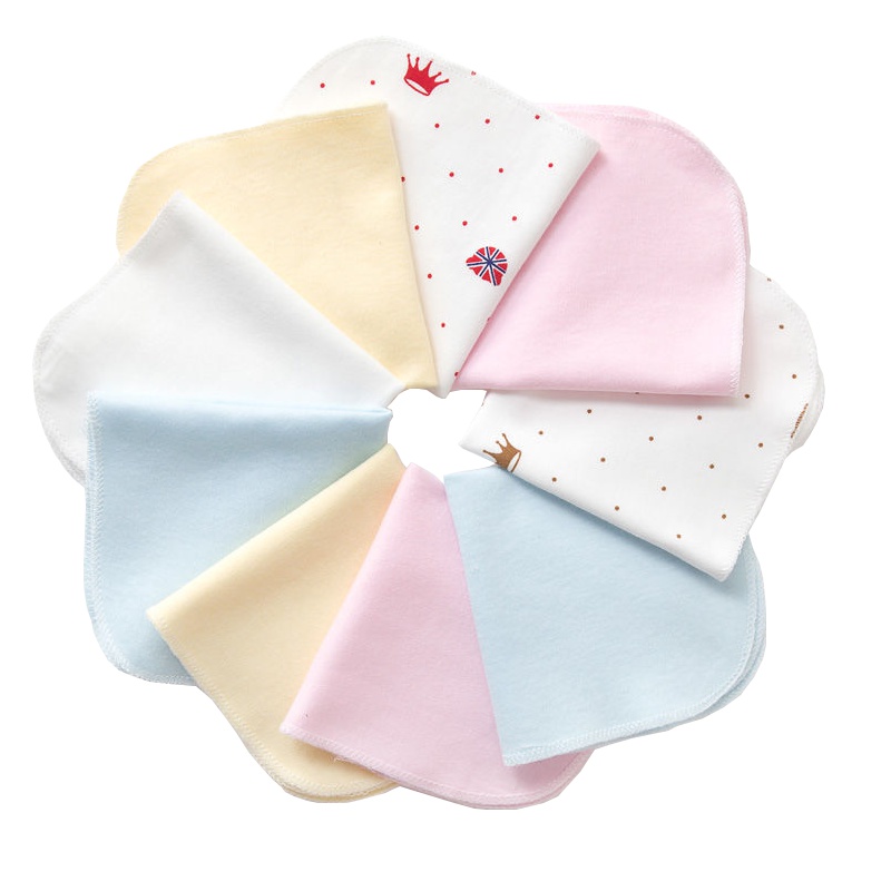 宝宝手帕婴儿口水巾儿童洗脸擦汗毛巾柔软纯棉新生儿方巾手绢