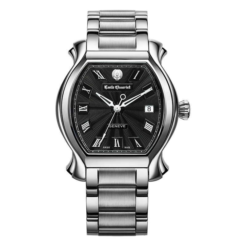艾米龙(Emile Chouriet)手表当代奢华系列 精钢表带机械男表08.1138.G.6.8.55.6