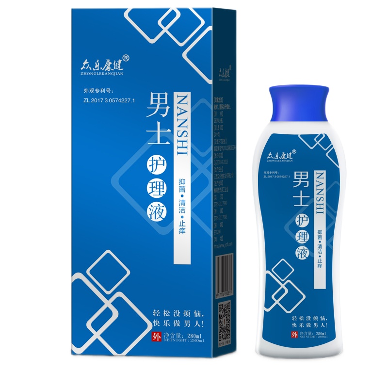 男士私处护理溶液抗菌液喷剂男性冠状沟处珍珠疹珍珠样丘疹止痒粉片坐浴尖锐湿疣高锰酸钾洗液 男士护理液(2盒装)