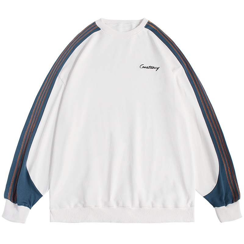 【直营】木林森(MULINSEN)主推款秋卫衣男宽松拼接设计撞色潮牌外套户外休闲衣