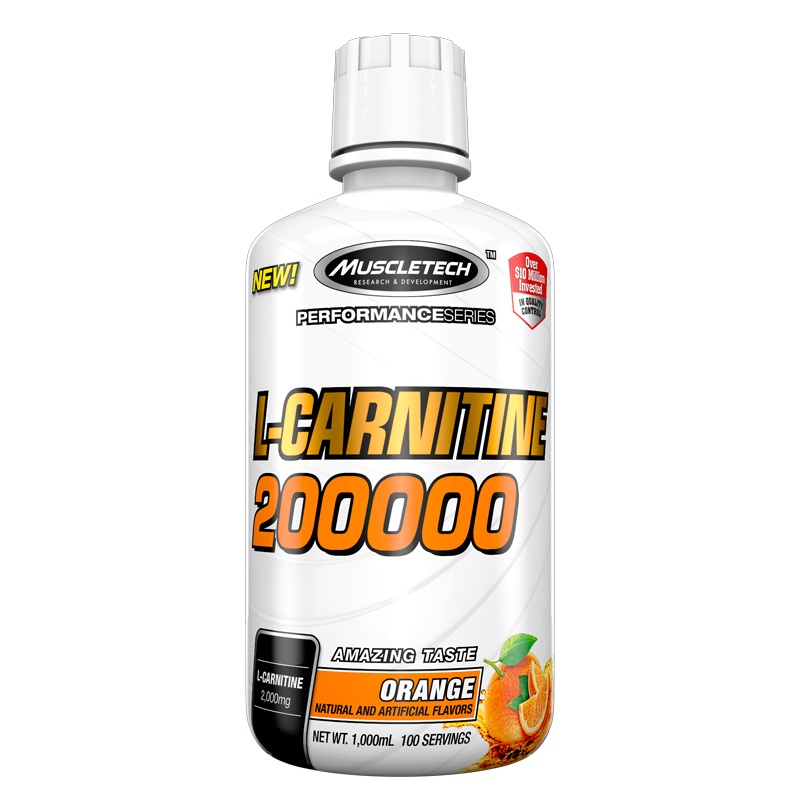 MUSCLETECH肌肉科技苏宁自营液体液态左旋肉碱100000男女健身左旋200000二十万美国原装正品进口