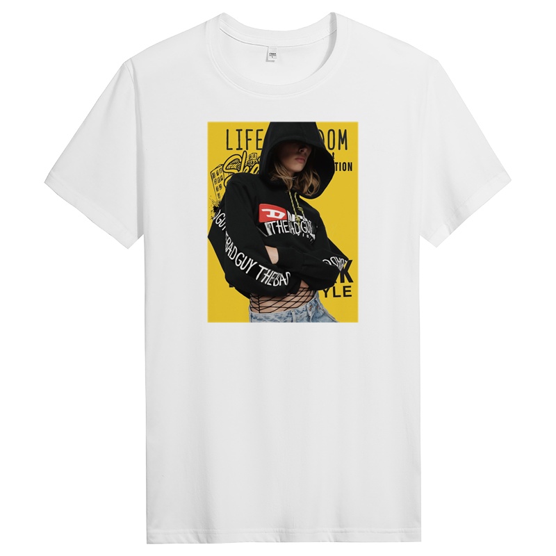 纯棉短袖t恤男士春夏季休闲青年时尚修身圆领上衣 DT10860