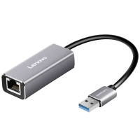 联想(Lenovo) u01金属usb3.0转千兆网口 RJ45网口转换器 适用联想苹果Mac华为小米笔记本电脑