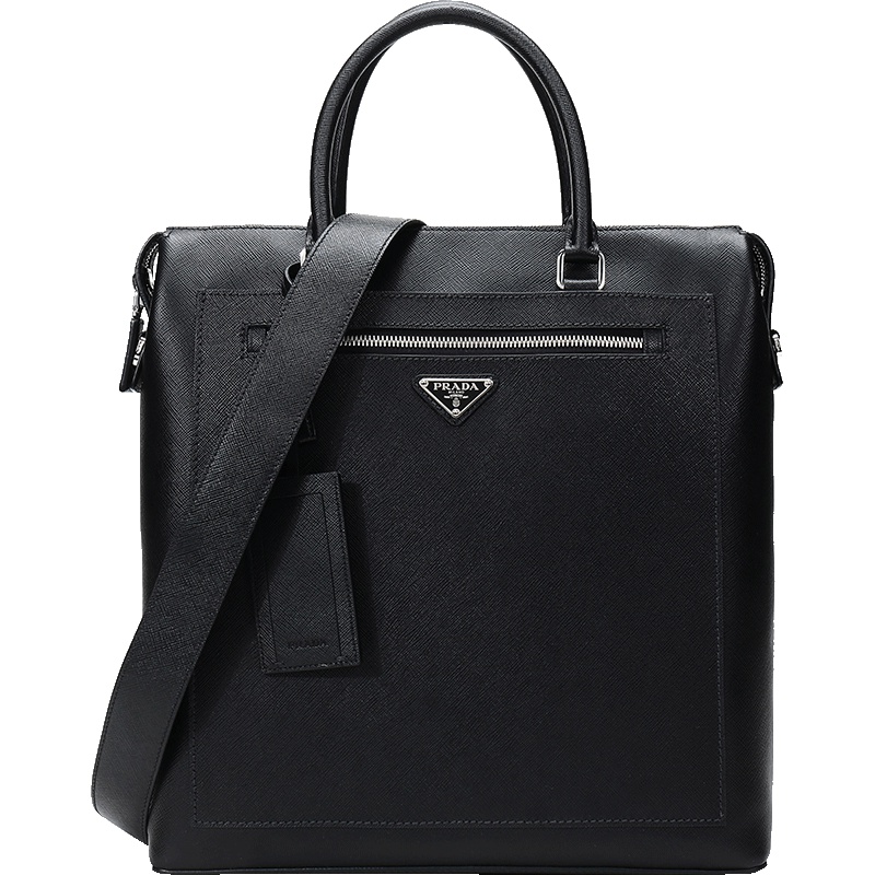 PRADA 普拉达 男士牛皮手提单肩斜挎包公文包 2VG046 9Z2