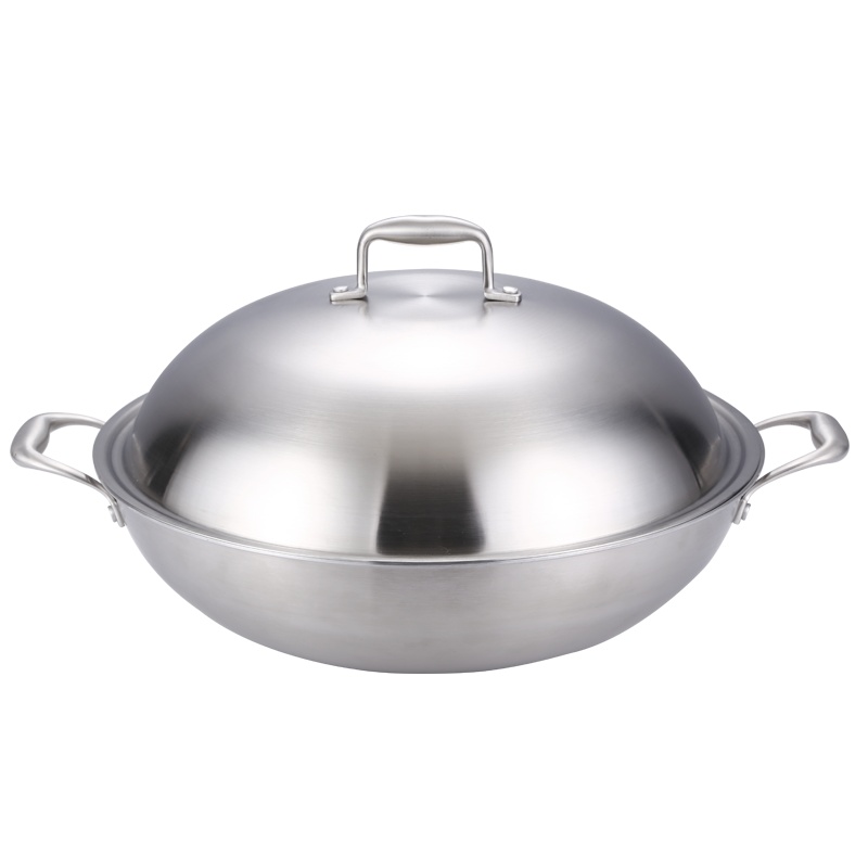 好厨夫(HOCUF)双耳复合钢不粘炒锅40cm[货号1887]