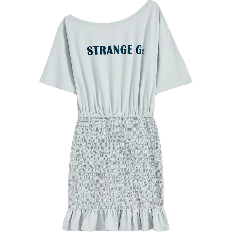 OtherMix时尚轻熟连衣裙2021年夏季新款包臀松紧腰荷叶边女裙子潮