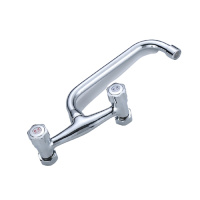 双开关入墙式冷热水混合阀洗衣池水龙头古达面盆水槽洗手池厨房挂式