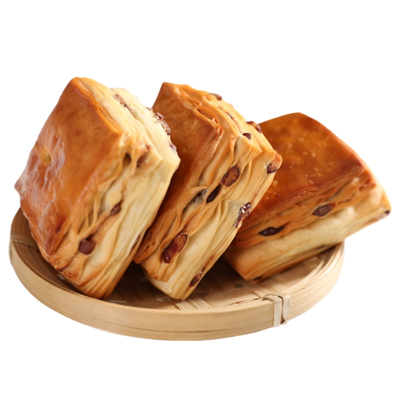 丹麦红豆夹心手撕面包 营养早餐千层蛋糕零食糕点点心整箱批发 红豆面包 (限前30名)二斤装