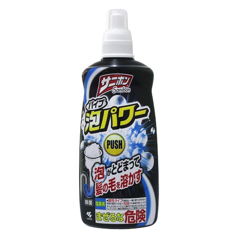 小林制药 日本进口下水道地漏管道疏通剂排水管清道夫泡沫装400ml