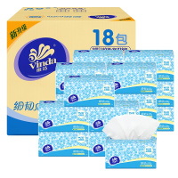 维达(Vinda) 抽纸 细韧3层140抽软抽*18包(小规格) 面巾餐巾卫生纸巾(整箱销售)