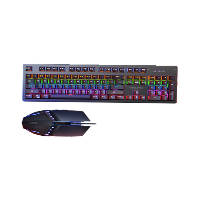 真机械键盘鼠标套装 电竞游戏键鼠耳机三件套 网红朋克有线吃鸡专用黑轴青轴电脑笔记本外设网吧网咖机器