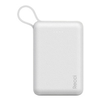 美能格移动电源自带线电源RW-10000双U口输出