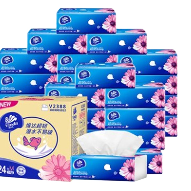 维达抽纸超韧3层M码120抽24包