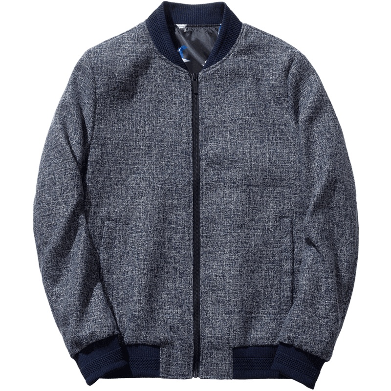 千纸鹤棒球领夹克男2019春秋新款青年时尚韩版休闲帅气外套30186