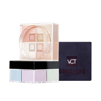 VCT散粉四宫格蜜粉四色修容控油持久遮瑕哑光珠光女定妆