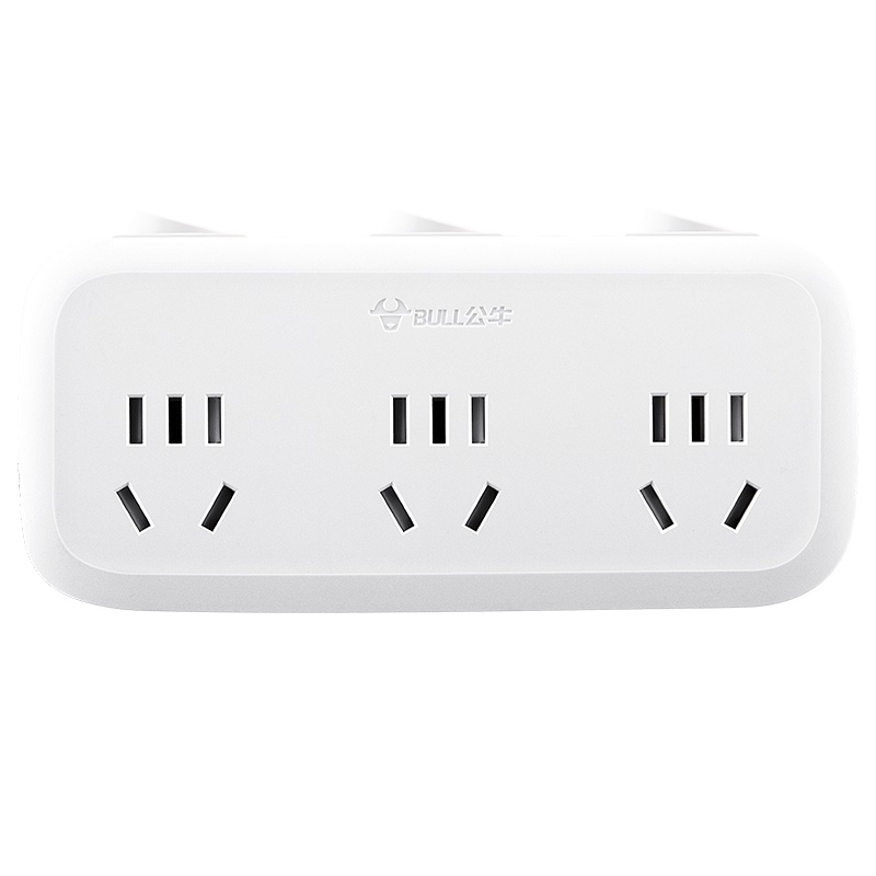 公牛(BULL)插座 GN-9333 一转三插座/转换插头/电源转换器 3位分控 无线转换插座