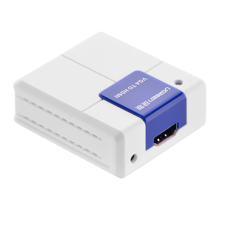 绿联(Ugreen)VGA转HDMI转换器 带音频 电脑连接电视/显示器 投影仪 40224