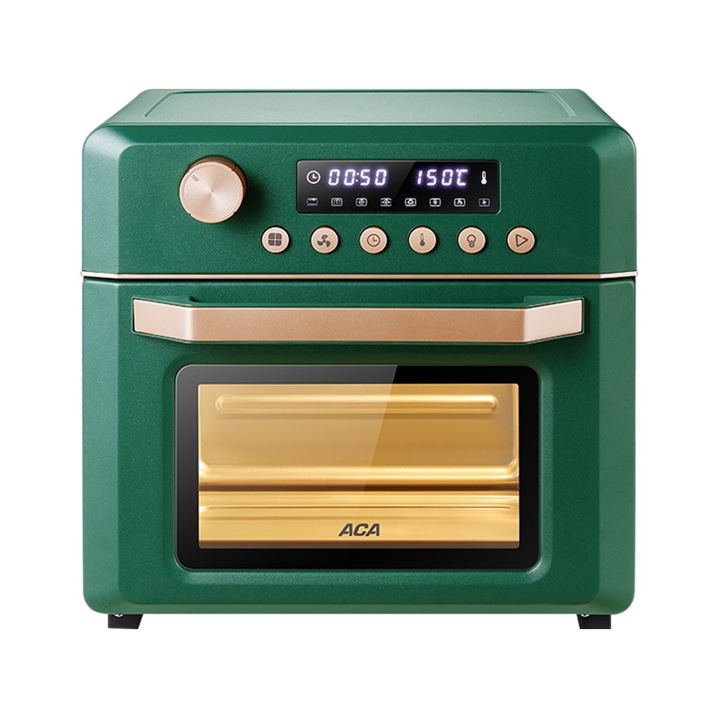 北美电器(ACA)空气炸烤箱ATO-EAF18A复古绿 家用多功能无油烟健康煎炸电烤箱空气炸锅 18L大容量 蛋糕烘培