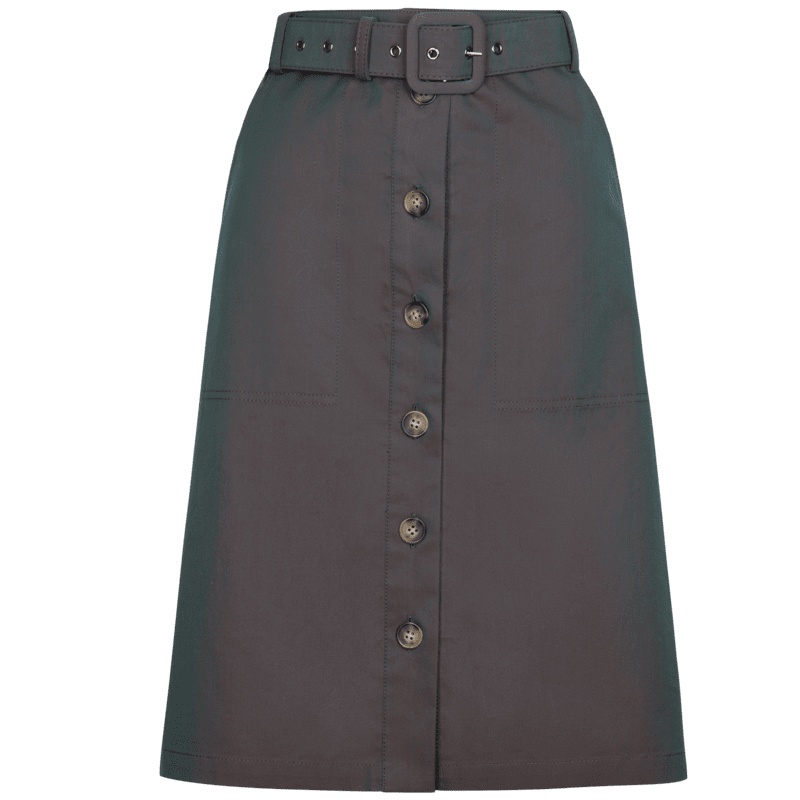 鄂尔多斯ERDOS 春夏束腰修身A字裙中长款百搭休闲女士半身裙