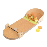 米米智玩 桌面游戏投篮机保龄球 桌上木质篮球儿童弹射亲子家用益智玩具-桌面弹射棋