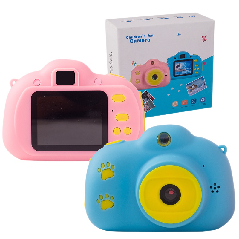 乐缔 儿童益智玩具照相机宝宝迷你单反高清智能相机男女小孩礼物3-6-12岁生日礼物蓝色款