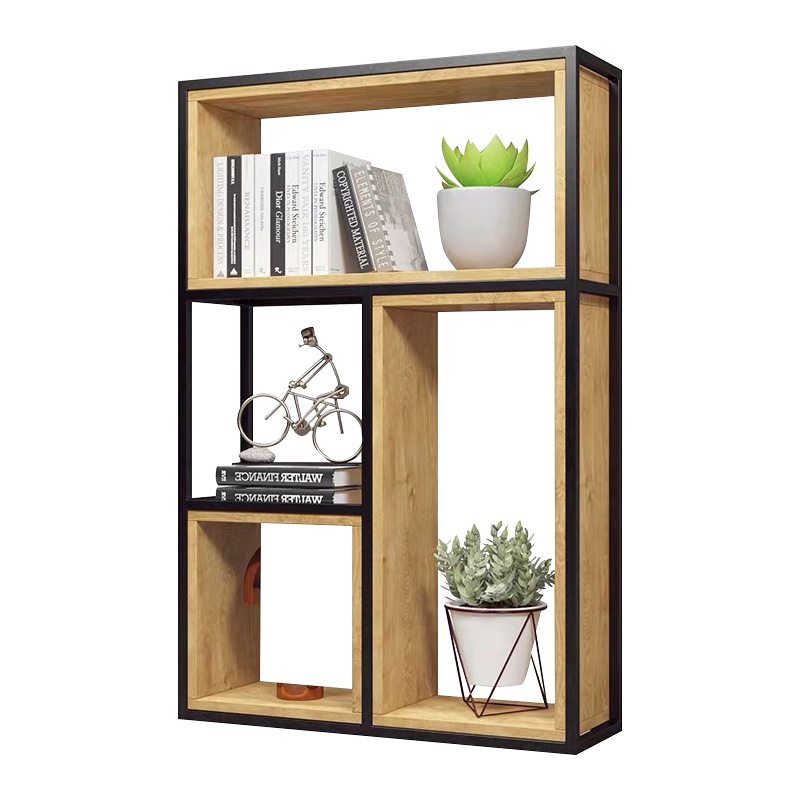 DXBG北欧办公室网红落地置物架隔断装饰阳台餐厅家用储物柜工业风书架[工厂现做 7天内发货]