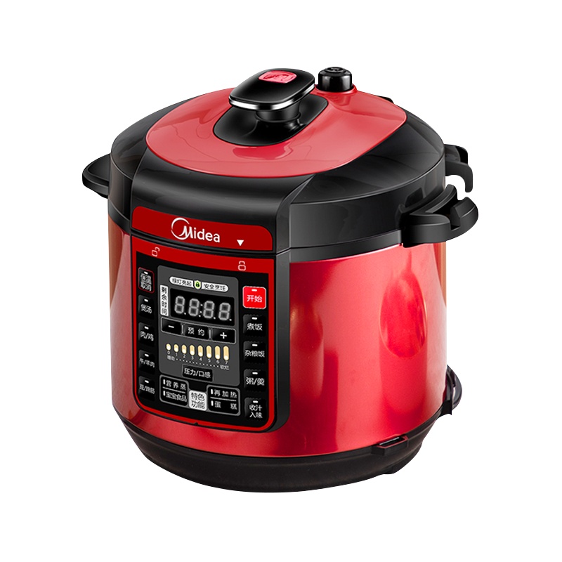 美的(Midea)电压力锅 WQC50A5 5升双胆电高压锅 一键排气 七段调压 开盖收汁 家用高压锅