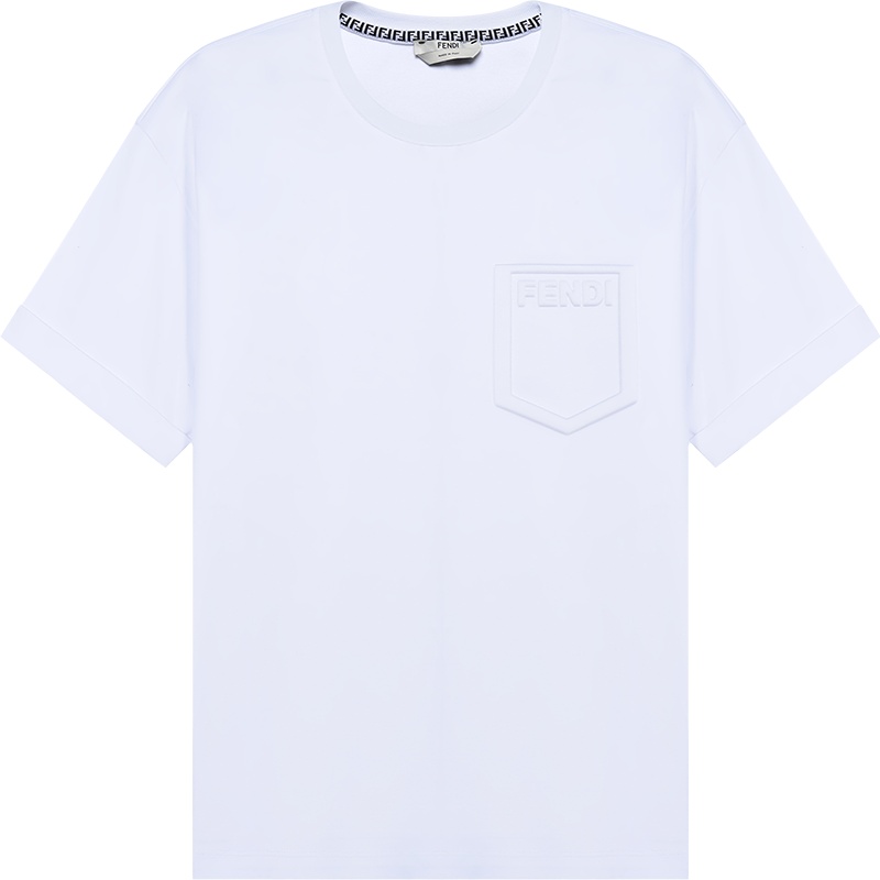 FENDI 女士 棉质圆领短袖T恤FS7375 AFLD