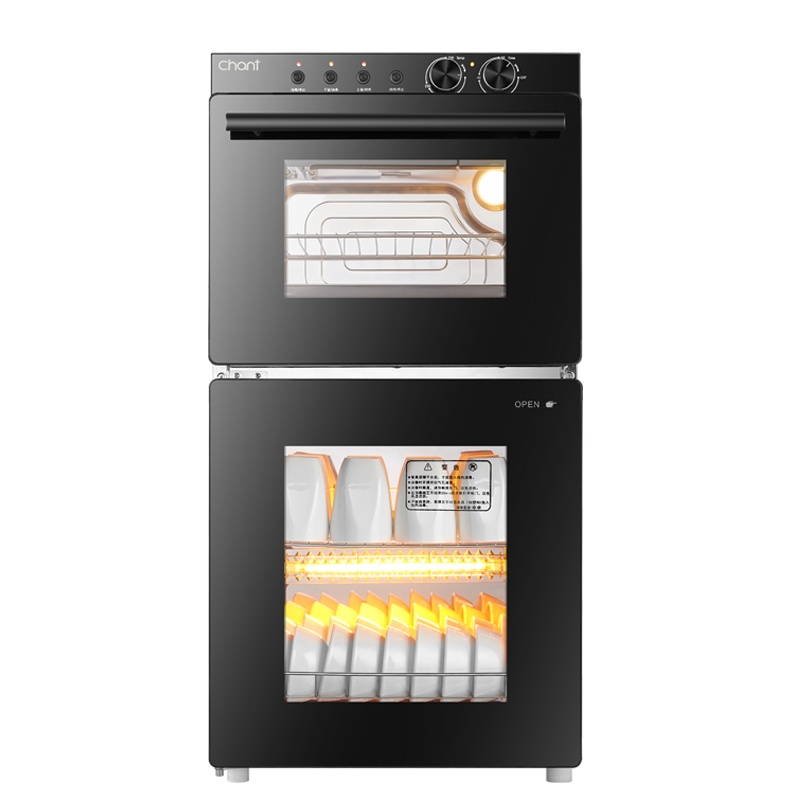 创尔特（Chant）消毒柜烤箱一体机立式嵌入式家用小型高温二星级碗筷柜厨房大容量消烤集成一体机ZTP88KX-1