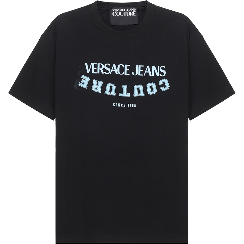 VERSACE JEANS COUTURE 范思哲 男士 棉质圆领短袖T恤 B3GWA7GC 30382