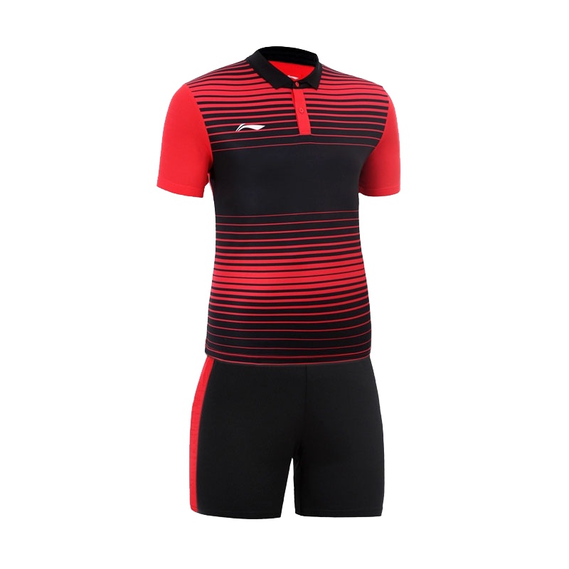 李宁足球套装童装青少年儿童足球比赛短袖训练服队服男