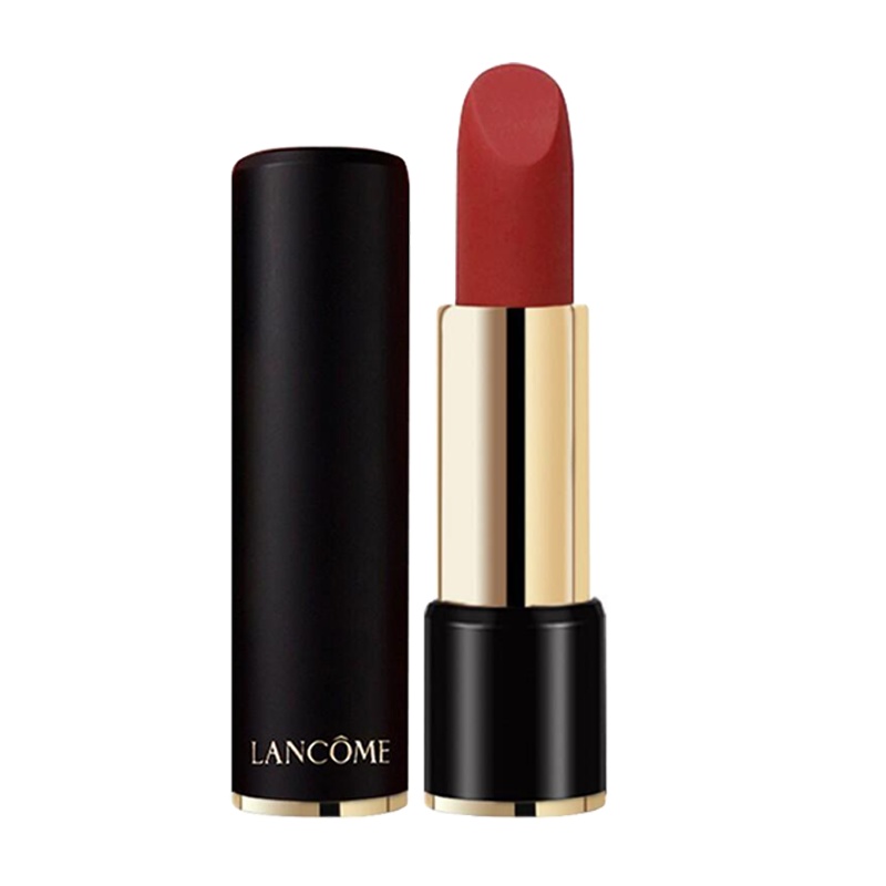 兰蔻(LANCOME)兰蔻口红196号哑光朱砂橘 丰盈显色 菁纯柔润丝绒唇膏3.4g
