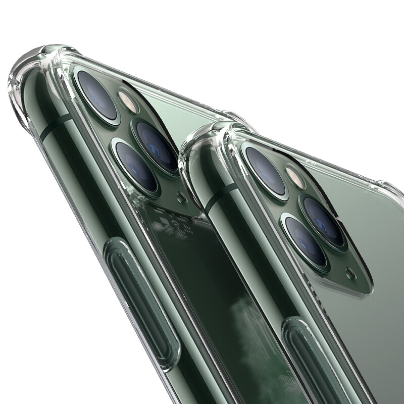 ESCASE 苹果11promax手机壳硅胶保护套透明全包气囊防摔壳创意潮牌男女款德国拜耳进口TPU抗黄 高透