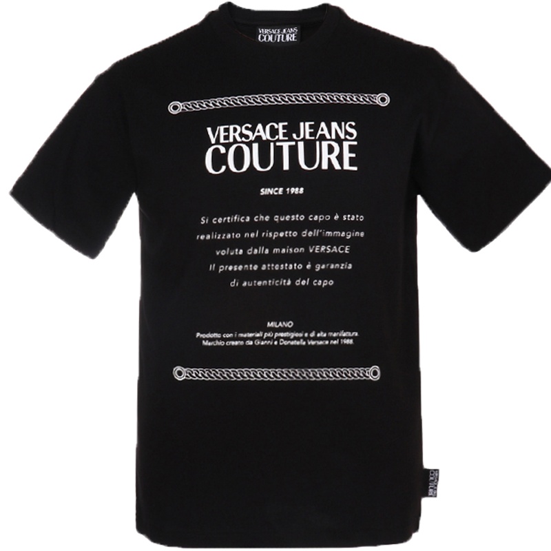 VERSACE JEANS COUTURE 范思哲 男士棉质短袖T恤 B3GUA7TF 30171
