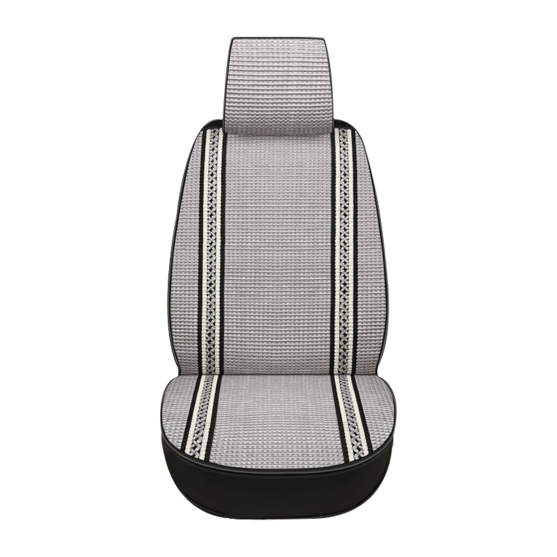 布雷什(BOLISH)五座四季通用汽车坐垫夏季凉垫全包冰丝汽车座垫长安cs55车座套车内饰品标准款黑灰色