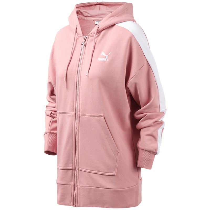 【自营】PUMA彪马女装T7连帽运动休闲针织外套夹克595924