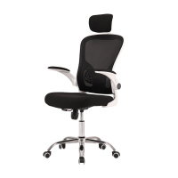 欧宝美电脑椅办公椅人体工学家用时尚转椅休闲网椅含头枕