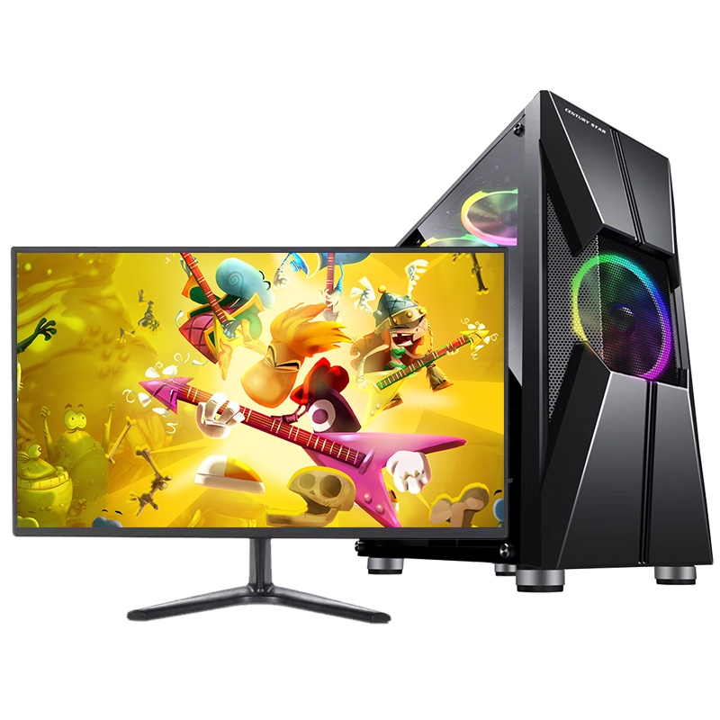 世纪之星 i7级六核至强E5 2620/GTX750独显/8GB内存/256G固态 家用办公商用游戏台式机 DIY组装机 组装电脑 电脑主机+19英寸平面显示器全套