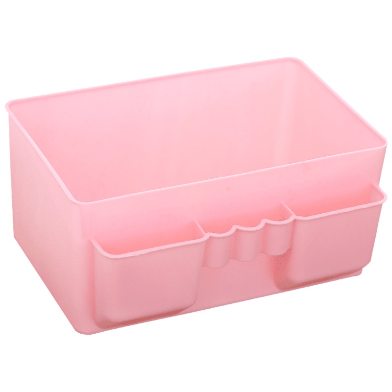 权夫人桌面化妆品收纳盒文具遥控器整理盒梳妆台杂物置物盒