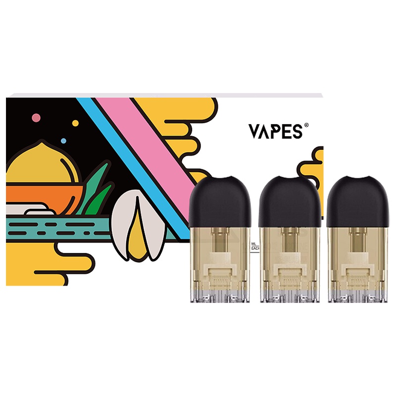 VAPES烟弹 坚果仿烟口味 3支装 INS 电子烟烟弹 坚果仿烟口味