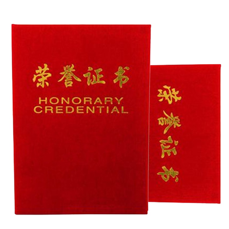 得力 7577 荣誉证书 绒面会议年终表彰个人集体颁奖证书