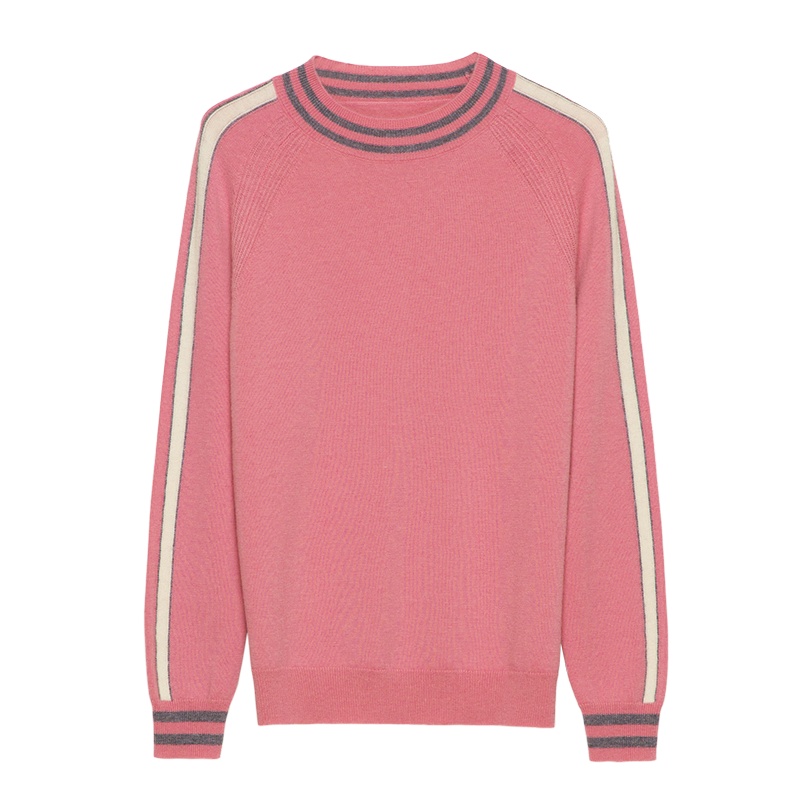 恒源祥女士羊毛衫秋冬款女圆领纯羊毛打底衫针织衫上衣毛衣