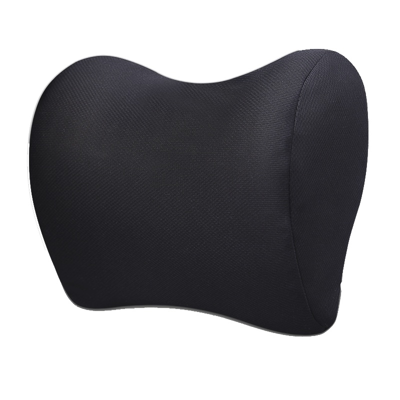 北极绒(Bejirong)汽车头枕护颈枕 太空记忆棉行车靠枕 车用座椅靠垫 升级款黑色