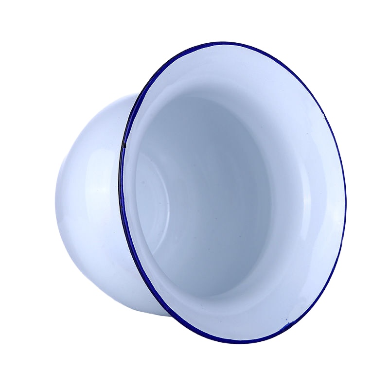 b2V 搪瓷痰盂盆 φ22*16cm 白色